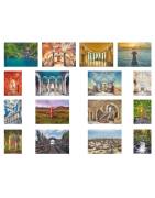 Postkarte "CALLING NOWHERE", Vergessene Telefonzelle, Schottland, Highlands