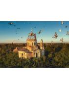 Kunstdruck / Wandbild "BIRDS OF PREY" -Kirche/Mausoleum, Rumänien, LOST PLACES