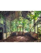 Kunstdruck / Wandbild "GREENERY II", Vergessenes Gewächshaus, Italien, LOST PLACES