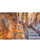 Kunstdruck / Wandbild "A FOREST IN THE FOREST", Villa in Italien, LOST PLACES