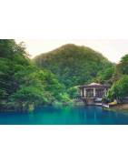 Kunstdruck / Wandbild "SLEEPING PARADISE" -Bahnhof, Abchasien LOST PLACES