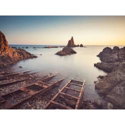 Kunstdruck / Wandbild "PLAYA DE LAS SIRENAS" Spanien